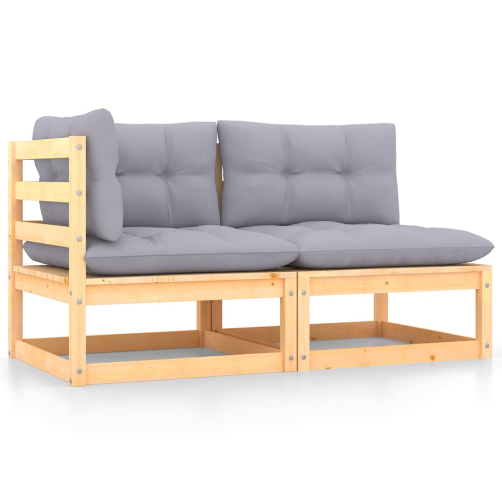 Hagesofagruppe med puter 2 deler heltre furu
