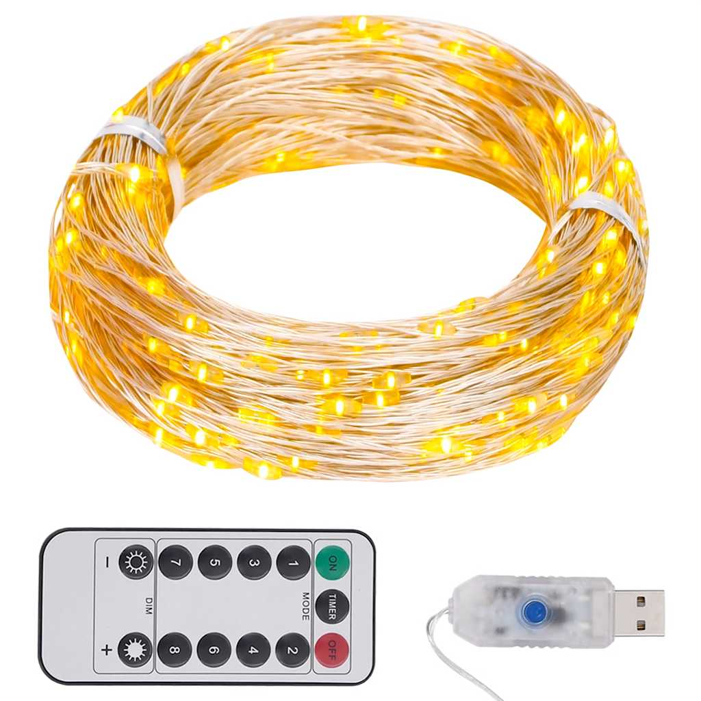 LED-strenglys med 300 lysdioder varmhvit 30 m