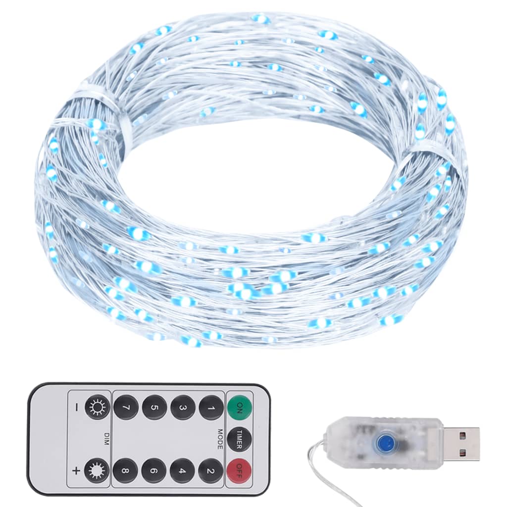 LED-strenglys med 150 lysdioder kaldhvit 15 m