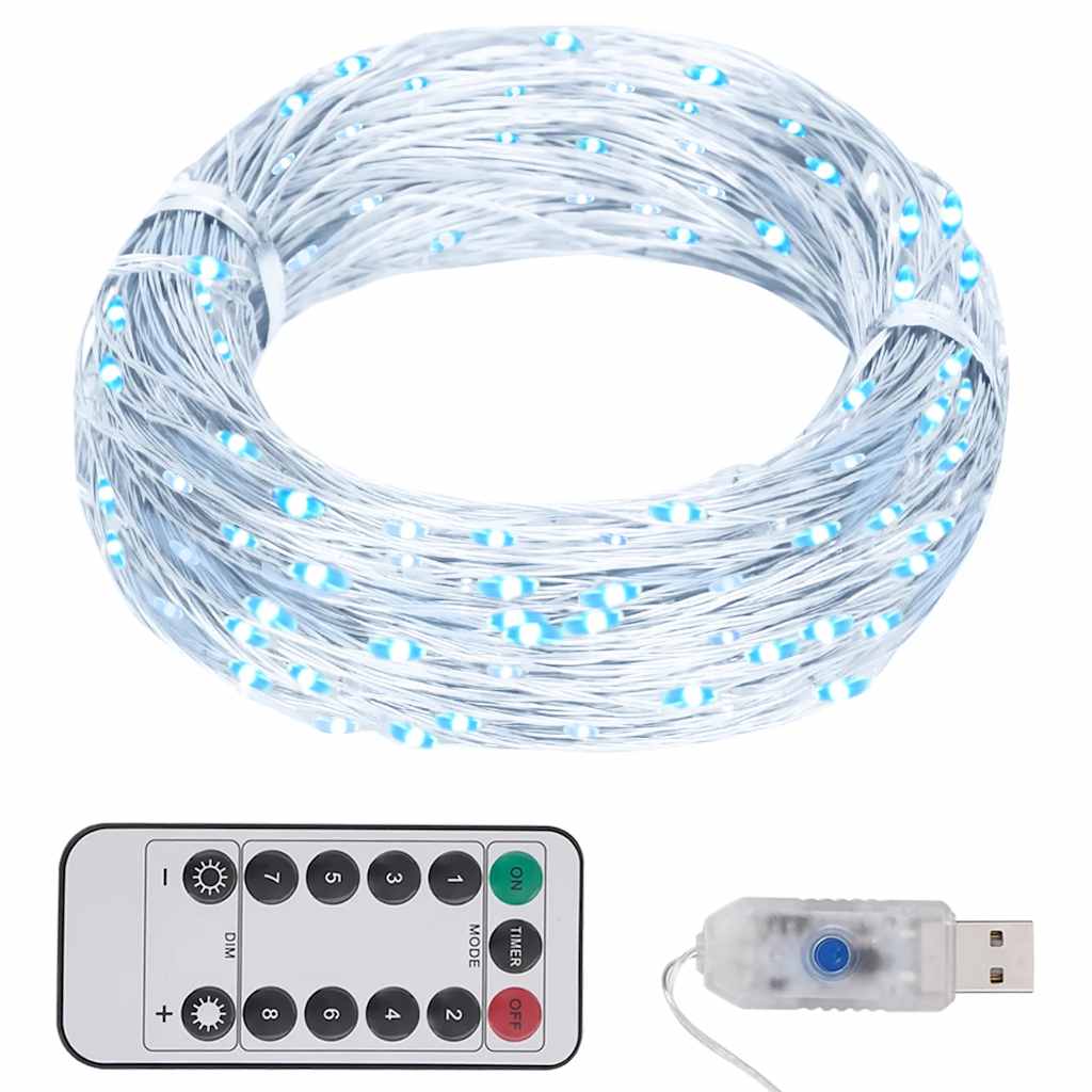 LED-strenglys med 300 lysdioder kaldhvit 30 m