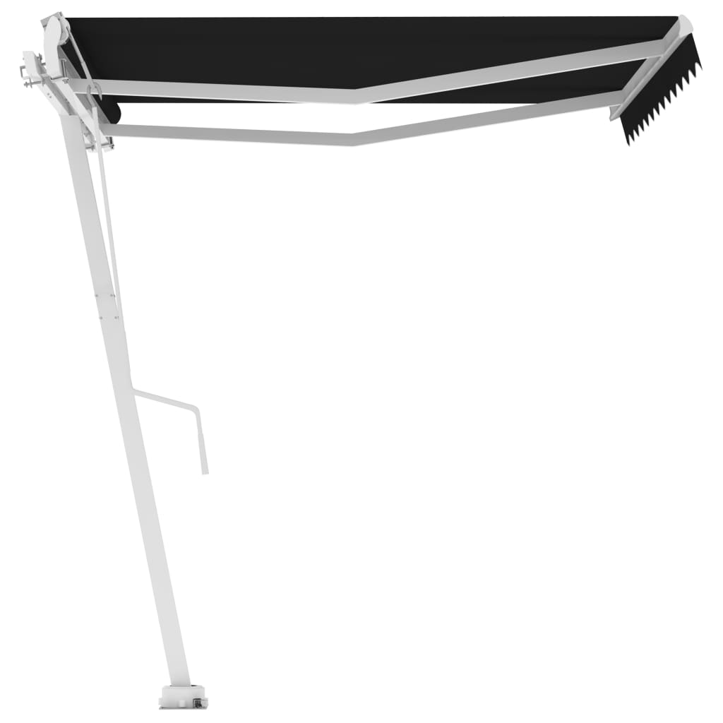 Frittstående automatisk markise 300x250 cm antrasitt