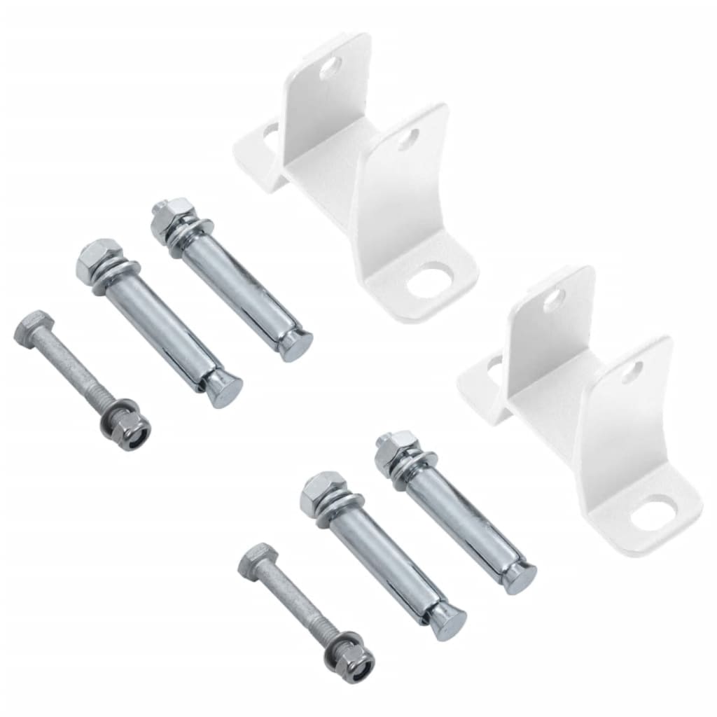 Manuell uttrekkbar markise med stolper 4x3 m oransje og brun