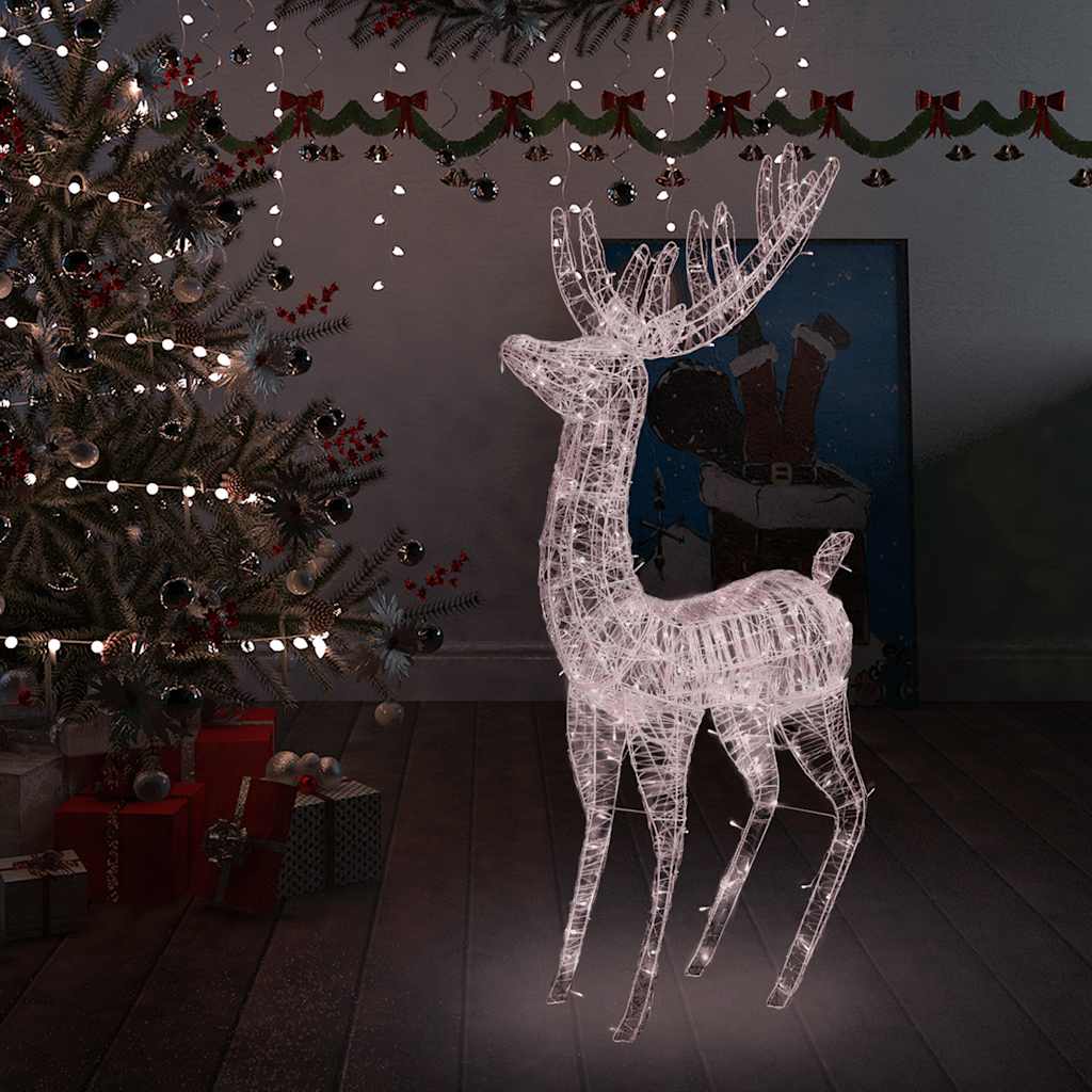 Julereinsdyr akryl 250 LED 180 cm varmhvit