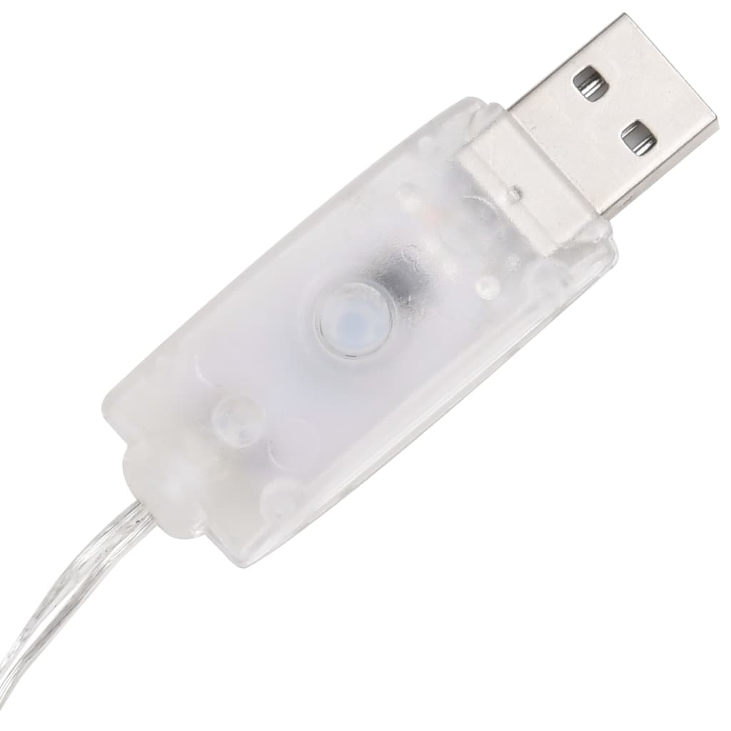 Dekorativ LED-lyskjegle akryl blå 90 cm