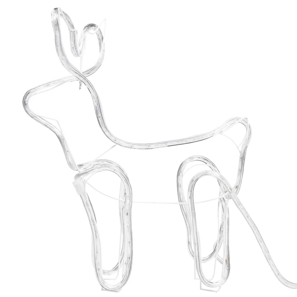 Reinsdyr og slede julepynt utendørs 252 lysdioder