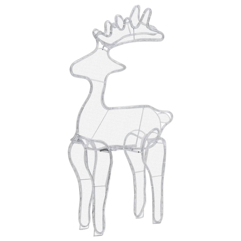 Reinsdyr julepynt med netting 306 LED 60x24x89 cm