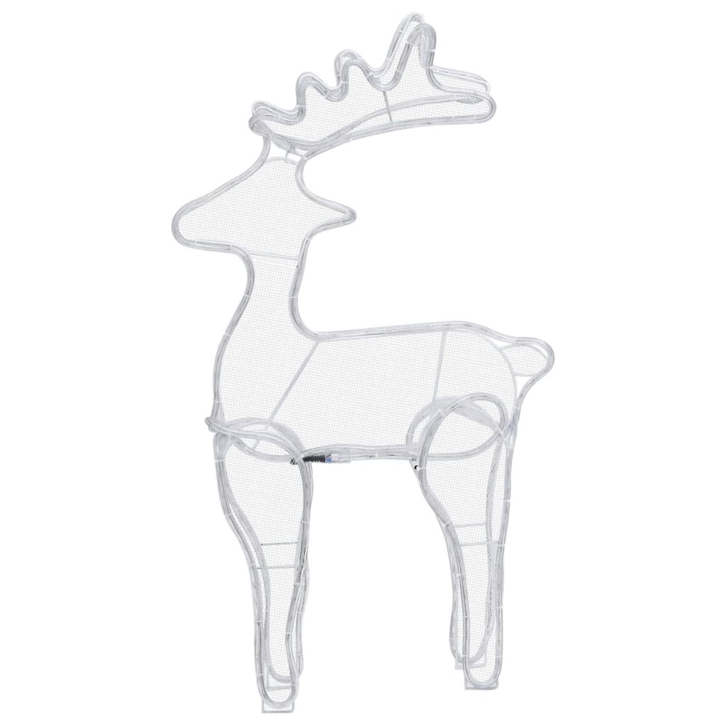 Reinsdyr julepynt med netting 306 LED 60x24x89 cm