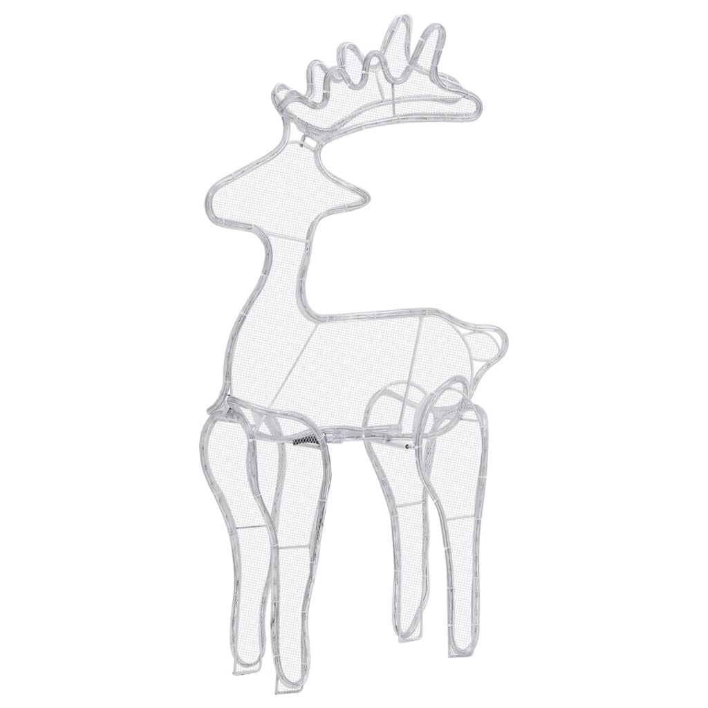 Reinsdyr julepynt med netting 306 LED 60x24x89 cm