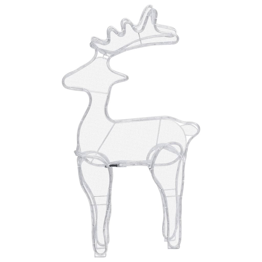 Reinsdyr julepynt med netting 306 LED 60x24x89 cm