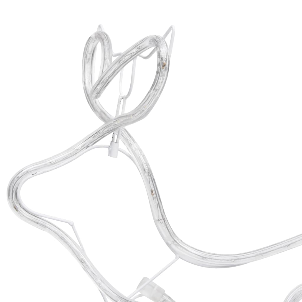 Reinsdyr og slede julepynt utendørs 252 lysdioder