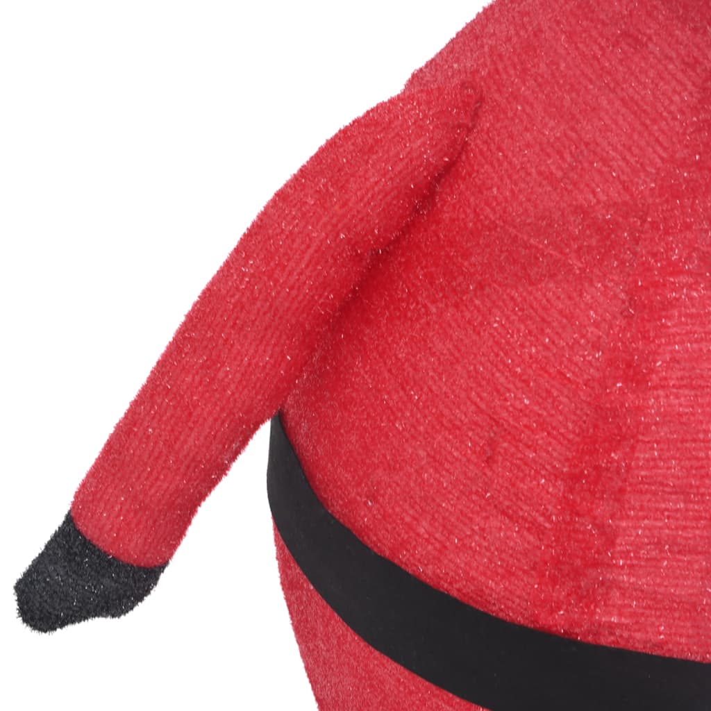 Dekorativ julenissefigur LED luksusstoff 60 cm