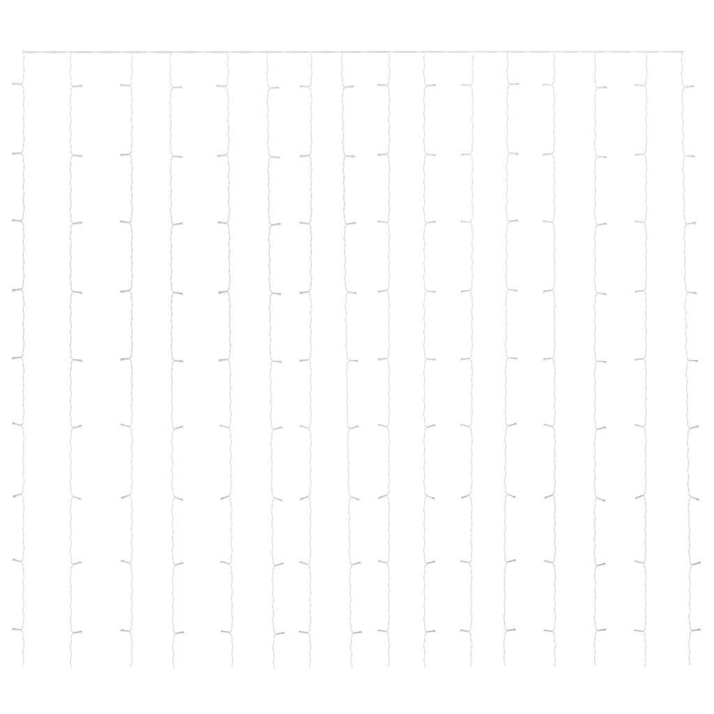 Eventyrlysgardin 3x3 m 300 LED flerfarget 8 funksjoner