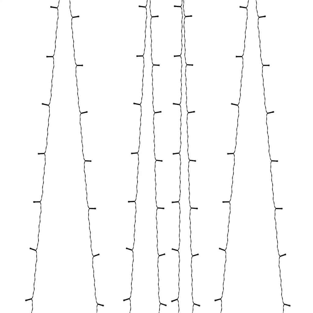 Soldrevne lysslynger 5stk 5x200 LED varmhvit innendørs utendørs