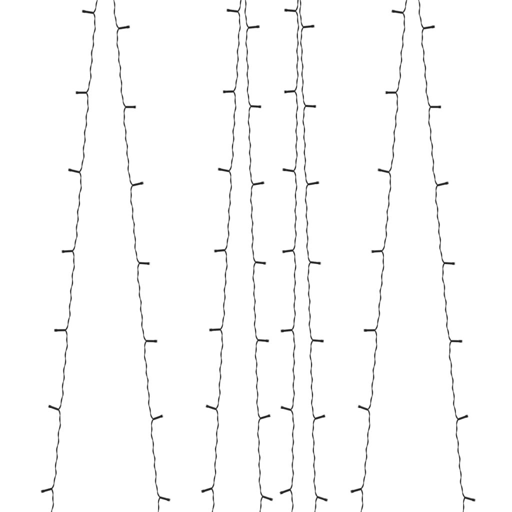 Soldrevne lysslynger 5stk 5x200 LED blå innendørs utendørs