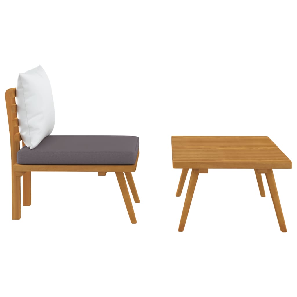 Hagesofagruppe med puter 2 deler heltre akasie