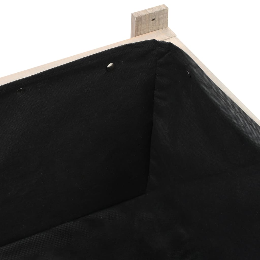 Forhøyet plantekasse med drivhus 110x54x120 cm heltre gran