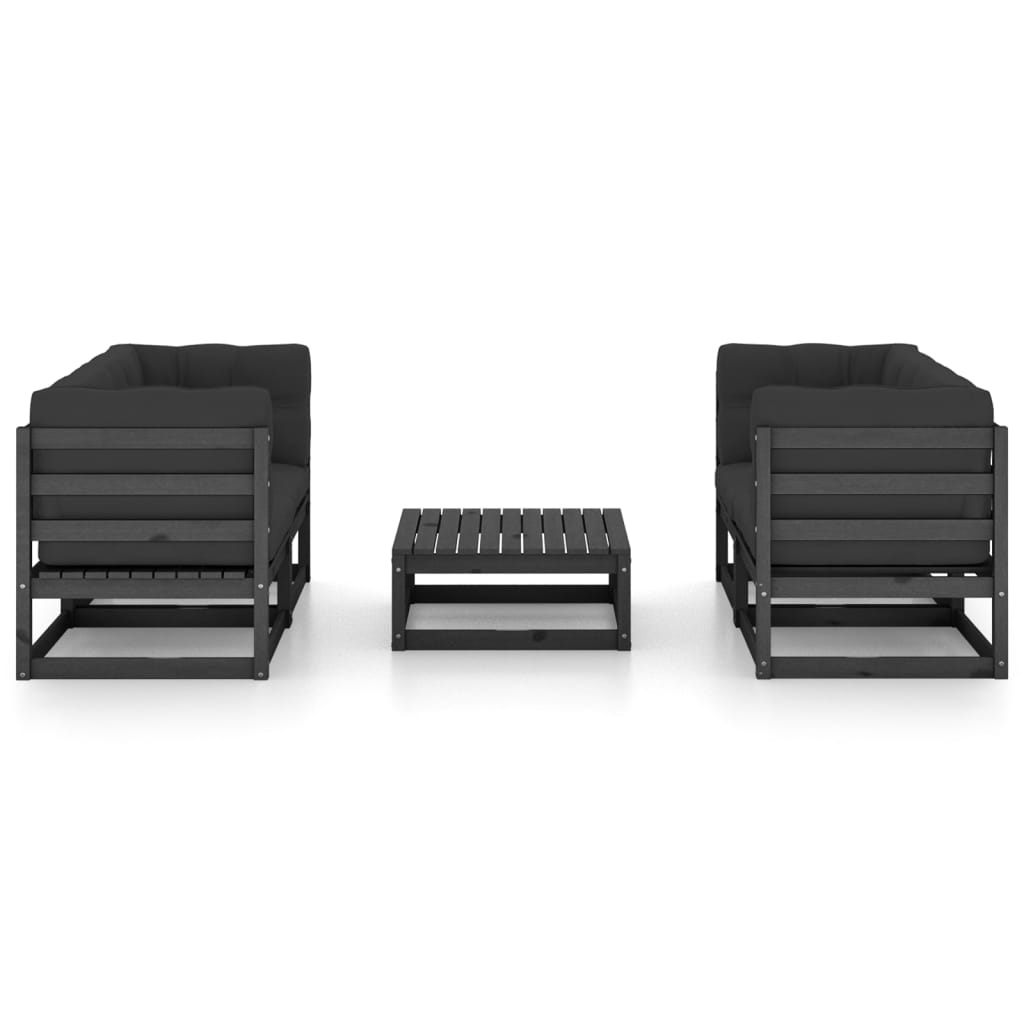 Hagesofagruppe med puter 5 deler heltre furu