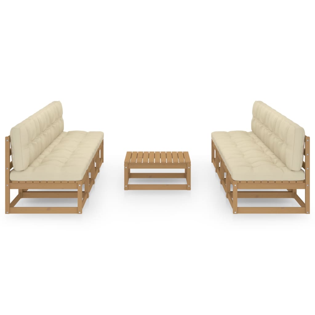 Hagesofagruppe med puter 9 deler heltre furu