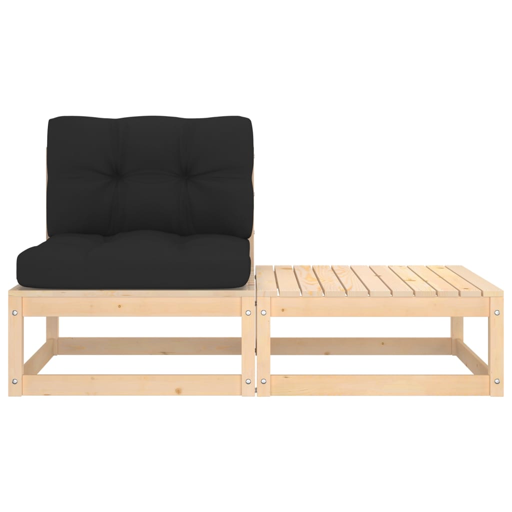 Hagesofagruppe med puter 2 deler heltre furu