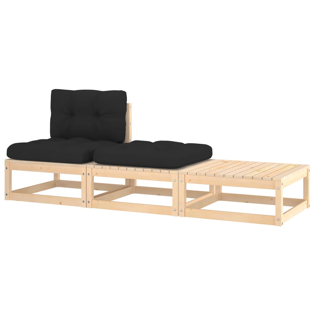Hagesofagruppe med puter 3 deler heltre furu