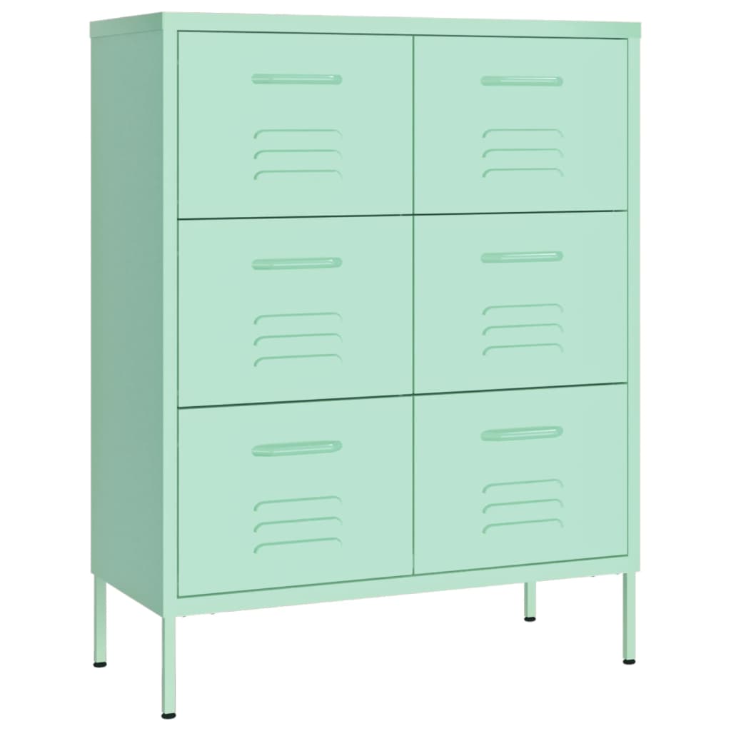 Kommode mynte 80x35x101,5 cm stål