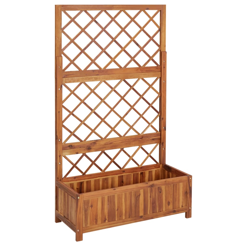 Høybed med espalier 85x38x150 cm heltre akasie