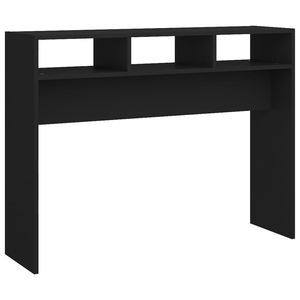 Konsollbord svart 105x30x80 cm sponplate