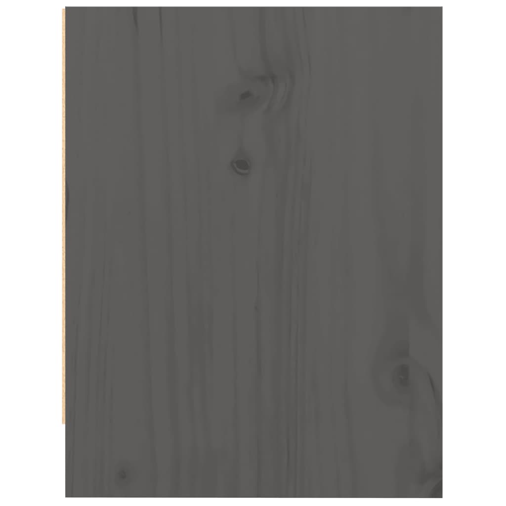 Nattbord 2 stk grå 40x30,5x40 cm heltre furu