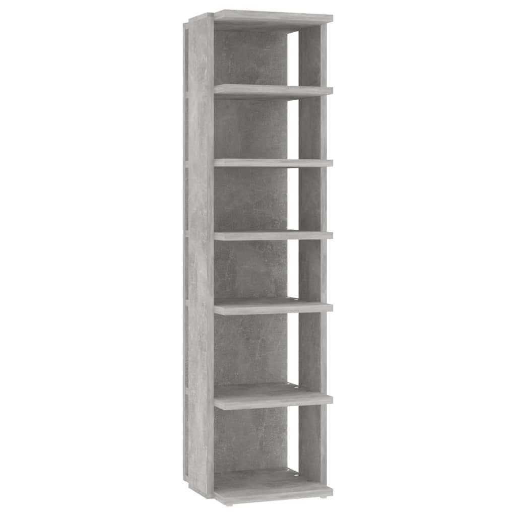 Skoskap betonggrå 27,5x27x102 cm konstruert tre