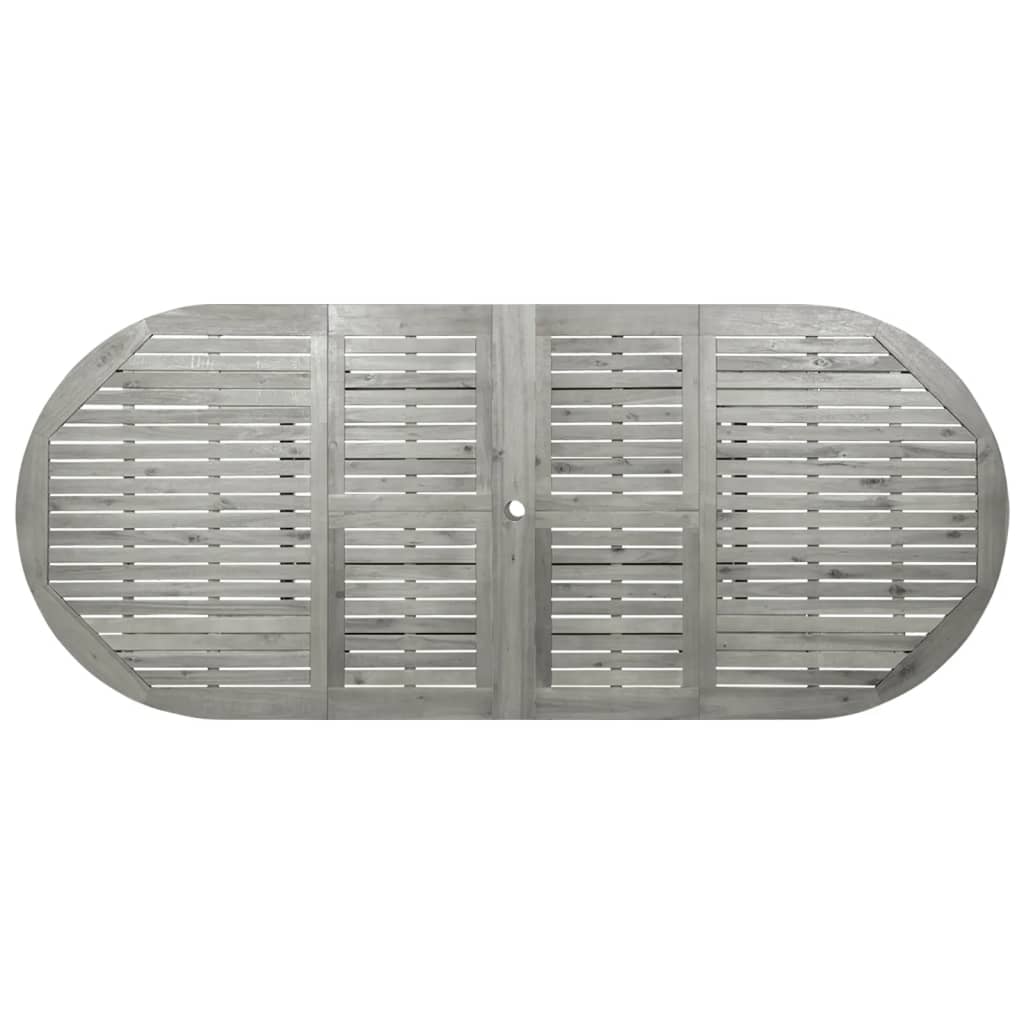 Utendørs spisebord (160-240)x100x75 cm heltre akasie