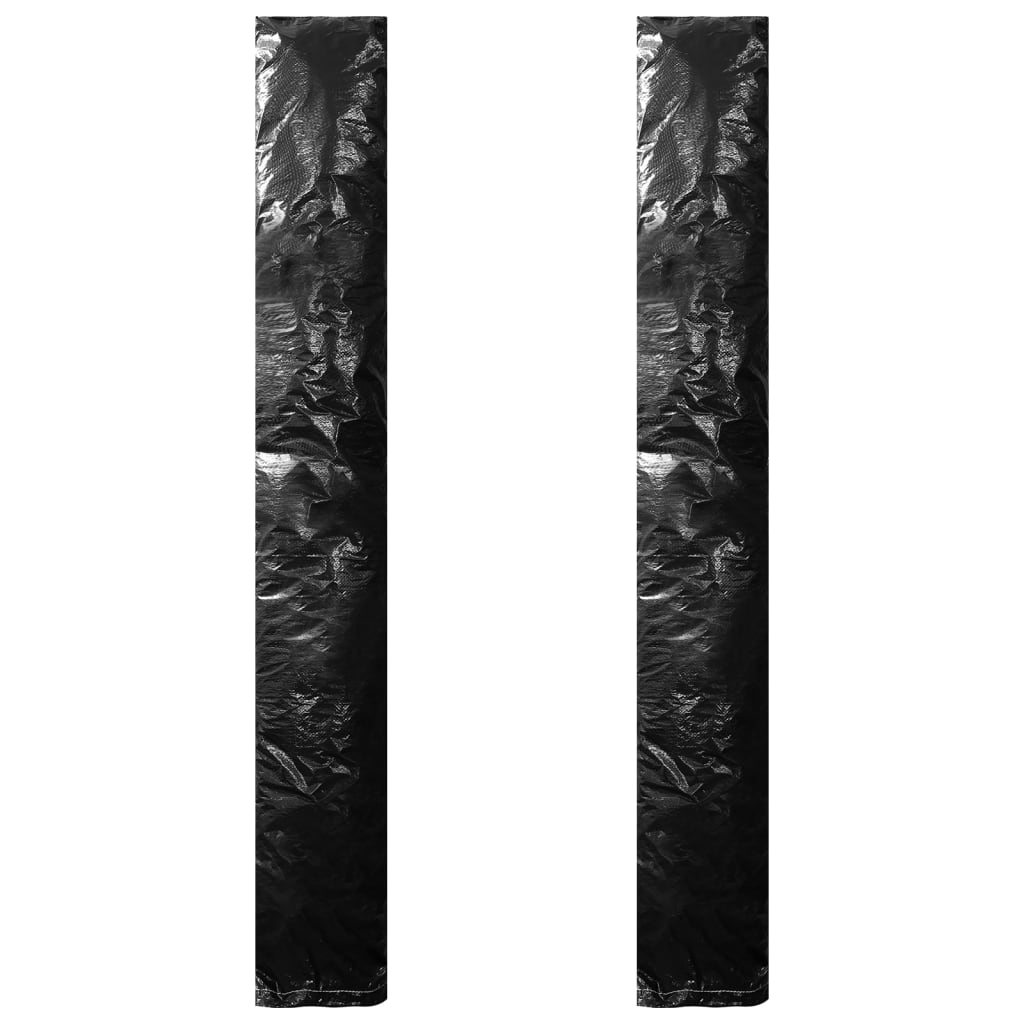 Parasolltrekk 2 stk med glidelås PE 175 cm