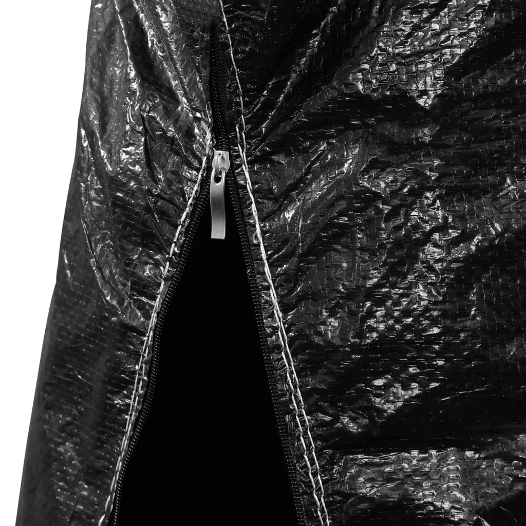 Parasolltrekk 2 stk med glidelås PE 200 cm