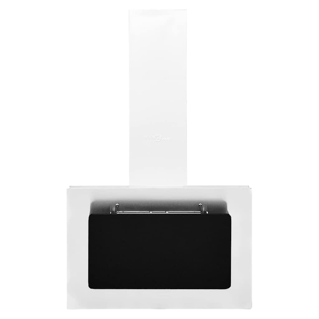 Vegghengt kjøkkenvifte 60 cm rustfritt stål herdet glass sølv