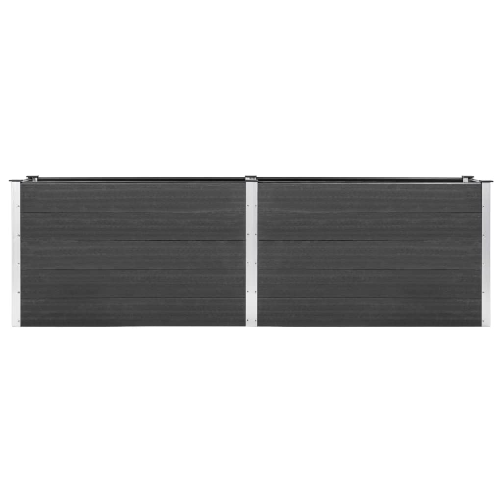 Høybed 200x100x91 cm WPC grå