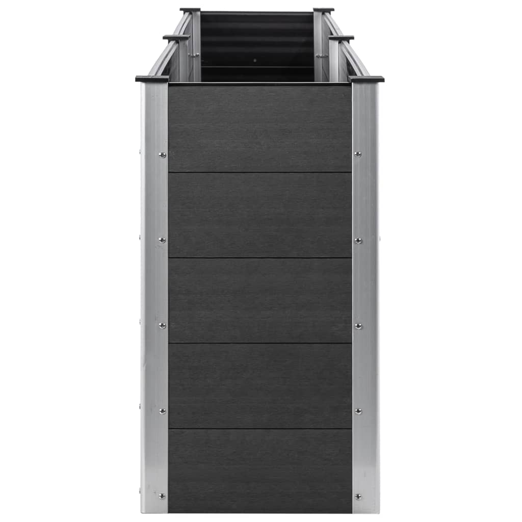 Høybed 200x100x91 cm WPC grå