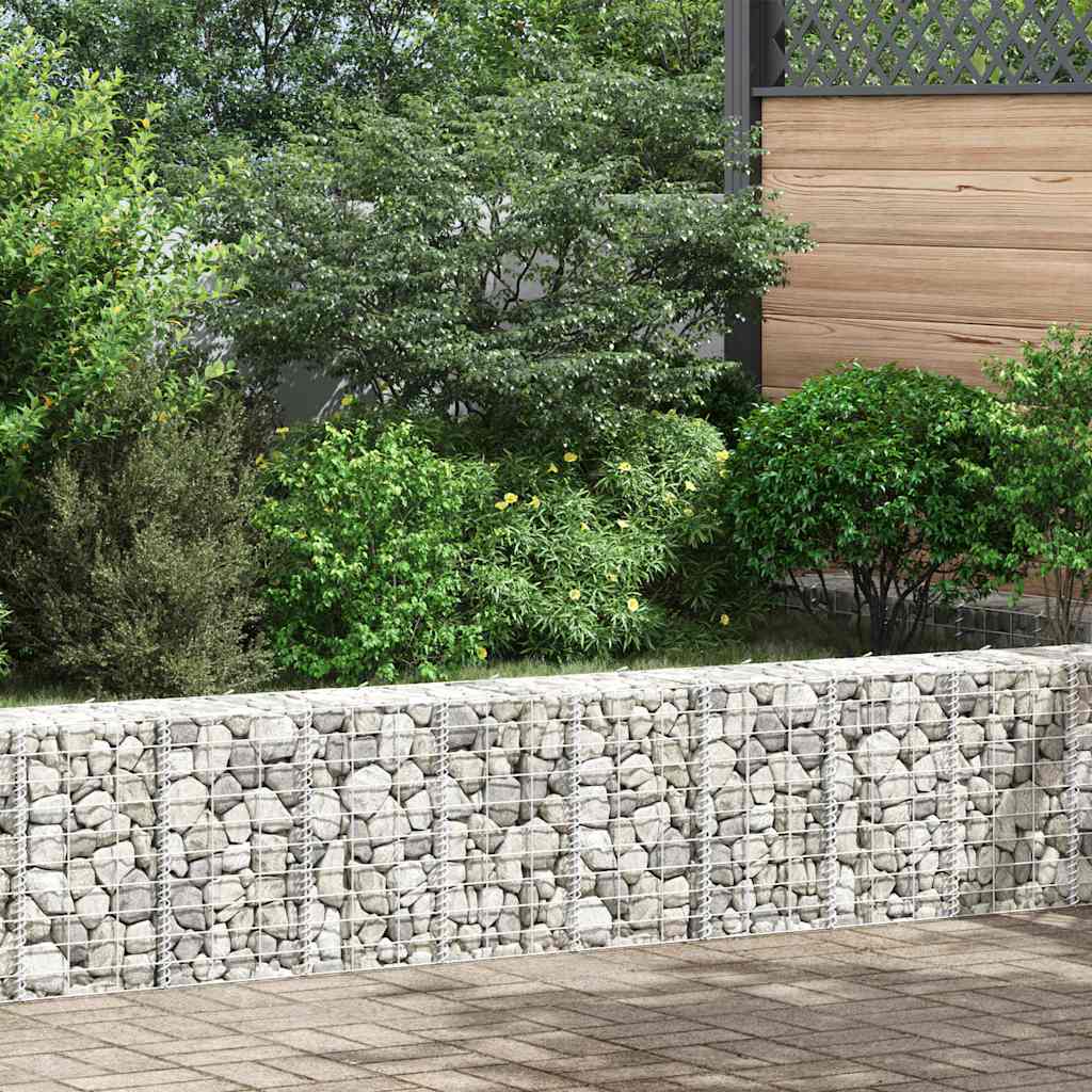 Gabion høybed 3 stk 30x30x50 cm jern