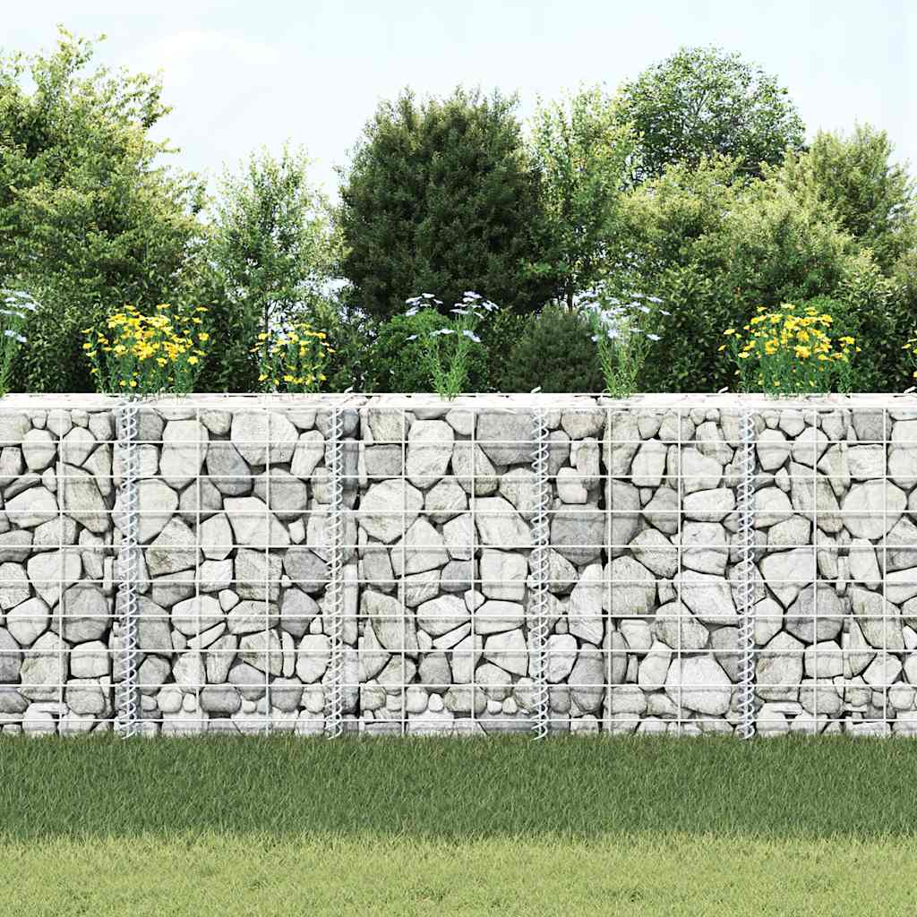 Gabion høybed 3 stk 30x30x50 cm jern