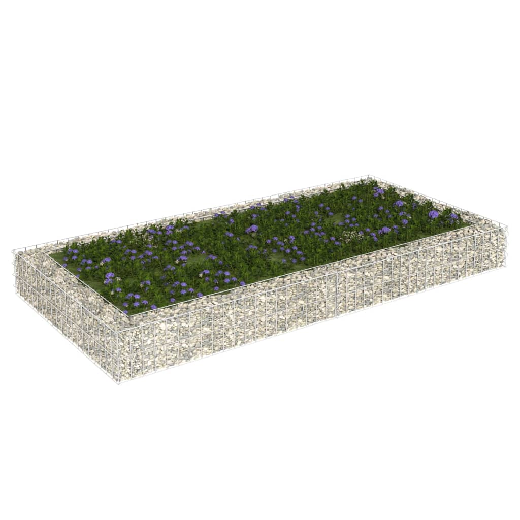 Gabion høybed galvanisert stål 200x100x20 cm