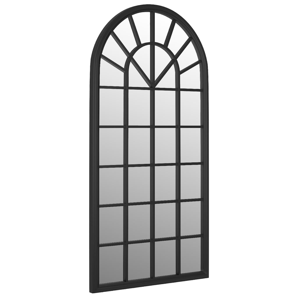 Hagespeil svart 90x45 cm for utendørs bruk jern