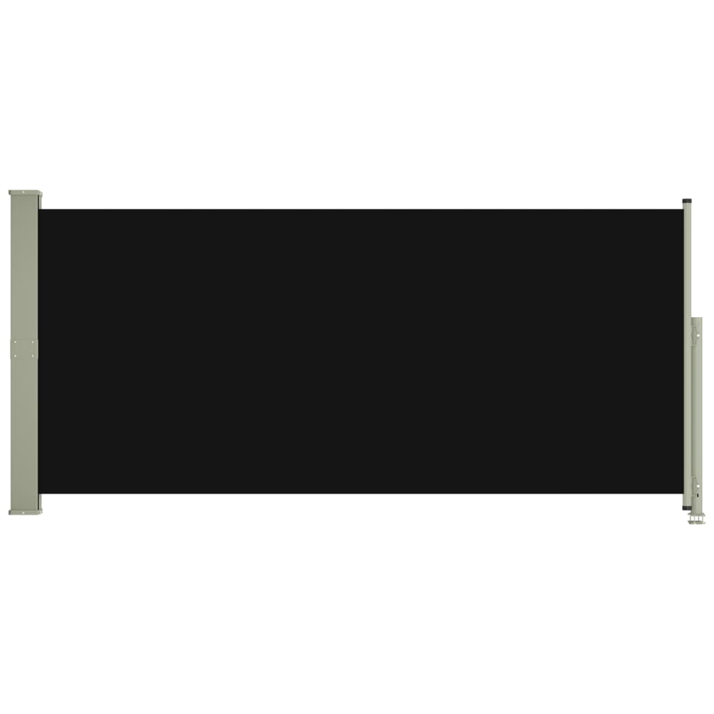 Uttrekkbar sidemarkise 140x300 cm svart