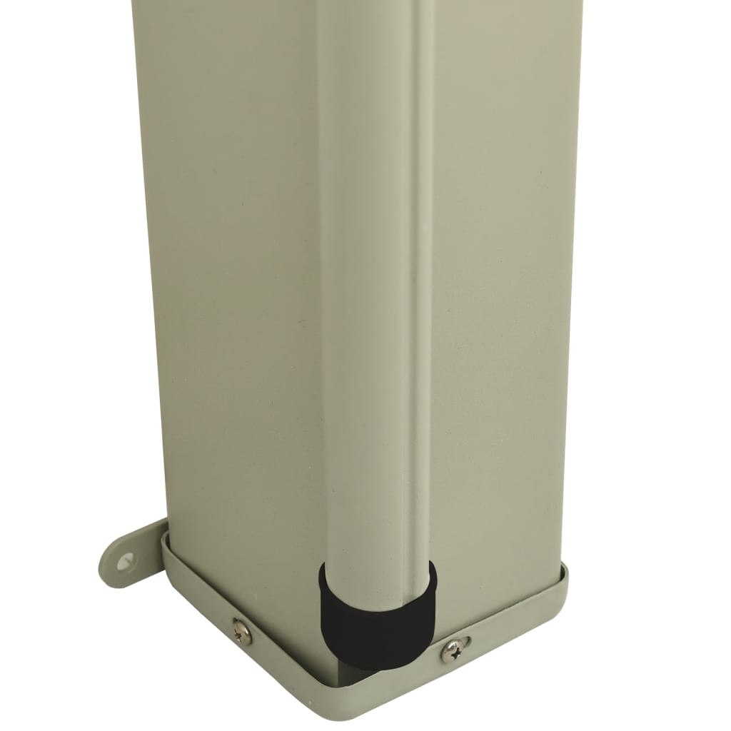 Uttrekkbar sidemarkise 140x300 cm svart