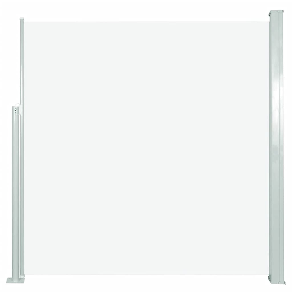 Uttrekkbar sidemarkise 140x300 cm kremhvit