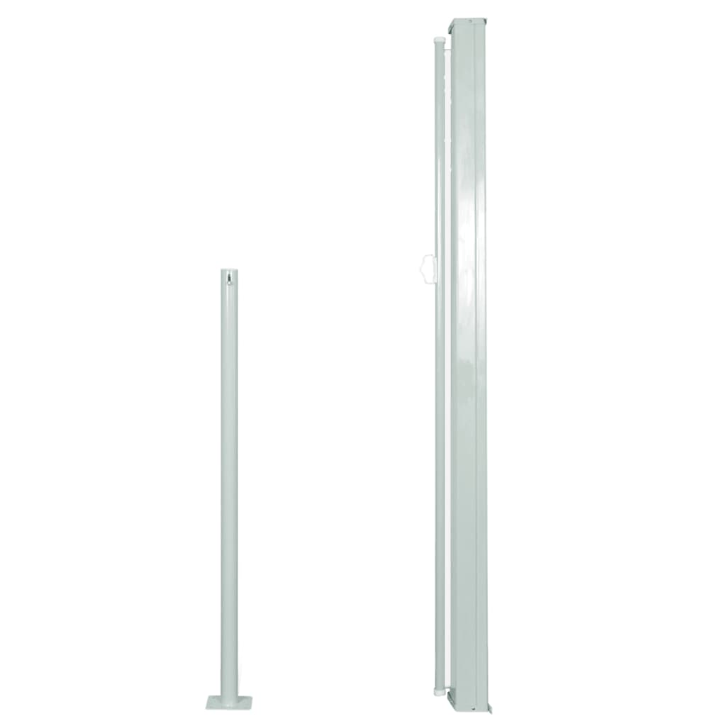 Uttrekkbar sidemarkise 140x300 cm kremhvit
