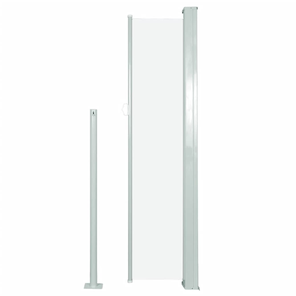 Uttrekkbar sidemarkise 140x300 cm kremhvit