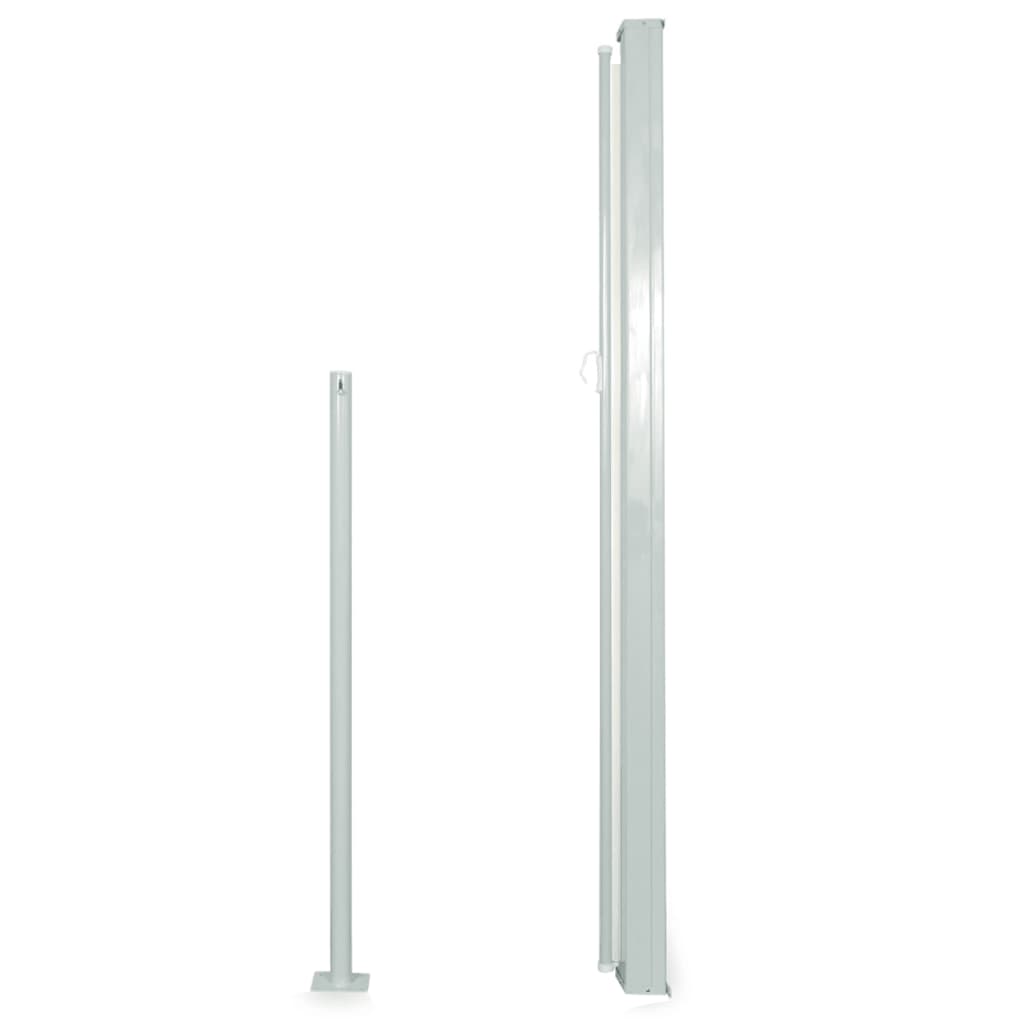 Uttrekkbar sidemarkise 160x300 cm kremhvit