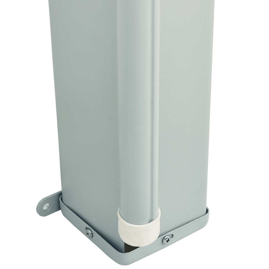 Uttrekkbar sidemarkise 117x600 cm grå