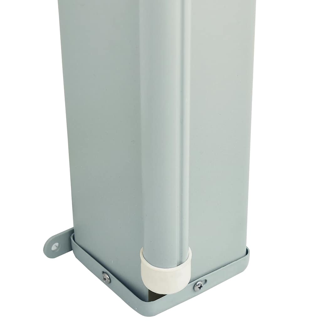 Uttrekkbar sidemarkise 200x600 cm svart