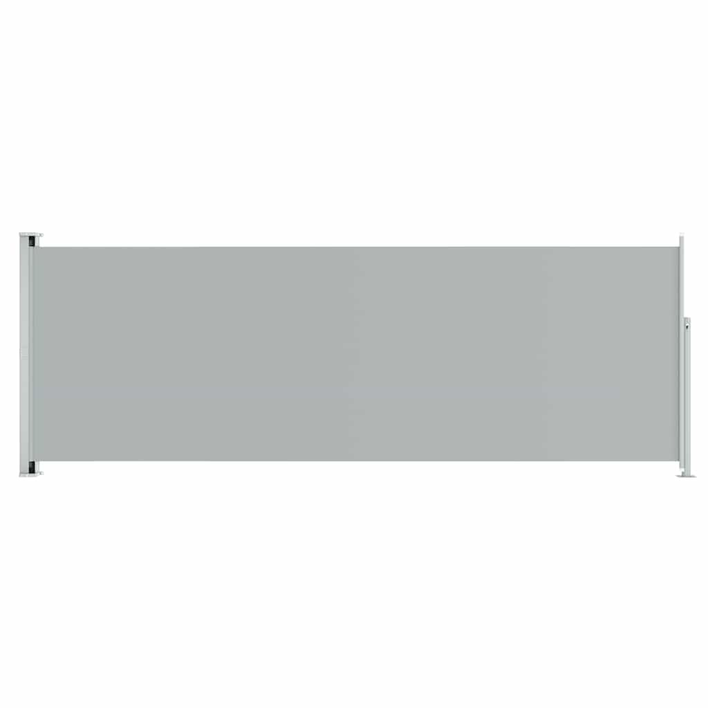 Uttrekkbar sidemarkise 220x600 cm grå