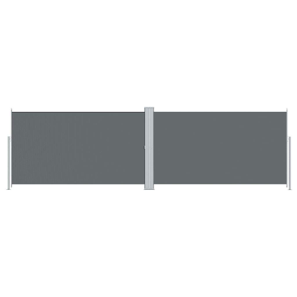 Uttrekkbar sidemarkise 180x600 cm antrasitt
