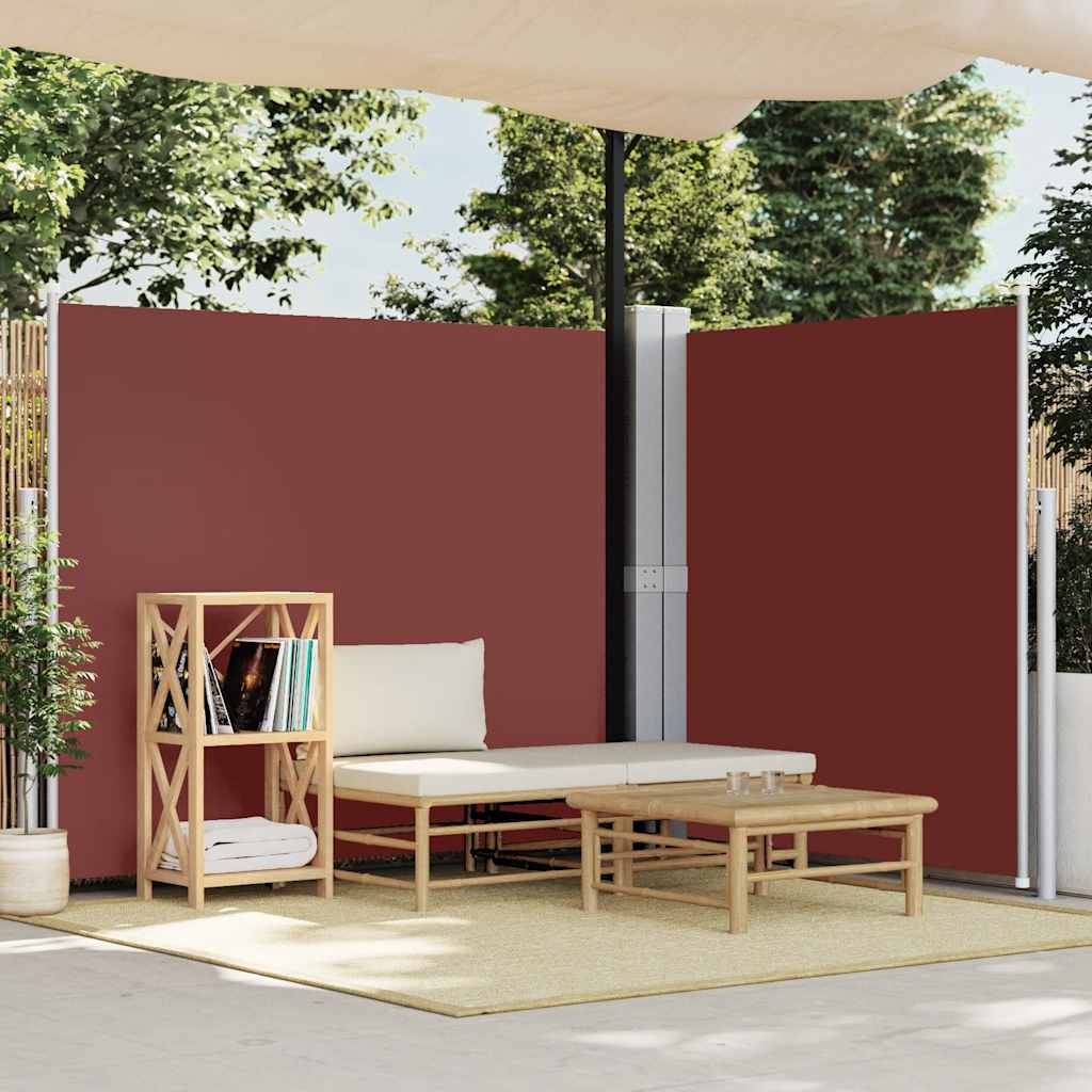 Uttrekkbar sidemarkise 180x600 cm brun